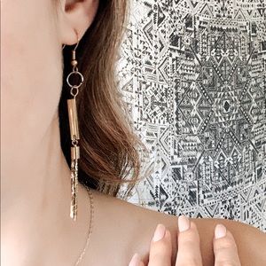 *Handmade* Gold Tassel Earrings